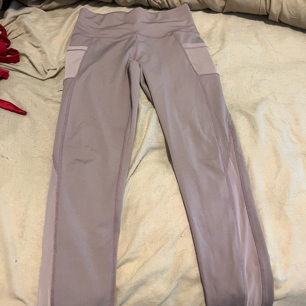 Lilac mesh leggings